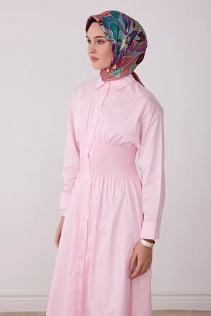 Belli Çiçek Desenli Twill İpek Eşarp 4413D