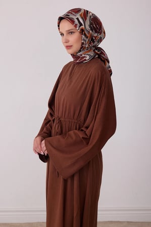 Belli Karma Desenli %100 Twill İpek Eşarp 4417D