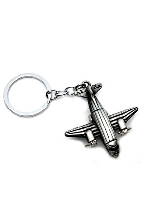 Çelik Döner Pervaneli Uçak Anahtarlık