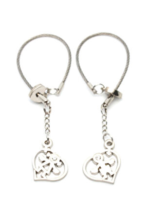 Çifte Kalpler Çocuklar Anahtarlık