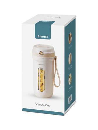 Venandin BLBDC-001 Taşınabilir Şarjlı Blender – USB Şarjlı, Kablosuz Smoothie Blender 350ml