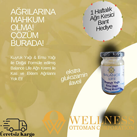 Balance Life Natural Krem + Ağrı bandı hediyeli