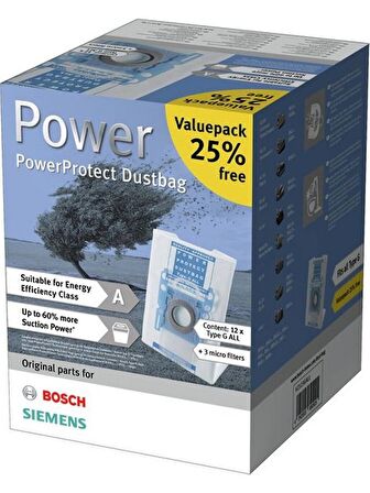 Bosch G ALL Power Protect Uyumlu Toz Torbası - 12 Adet (%100 İthal A+ Kalite)