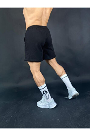 Erkek Sparta Baskılı Pamuk Spor Şort