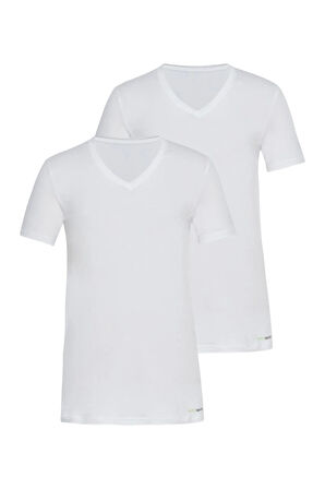BLACKSPADE ERKEK V YAKA YARIM KOL FANİLA 2 Lİ PAKET 9671