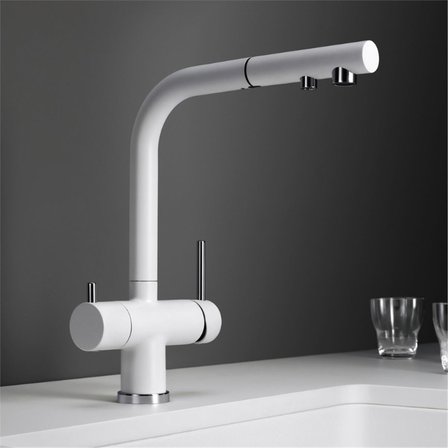 Blanco Fontas-S II Silgranit Soft Beyaz Eviye Bataryası