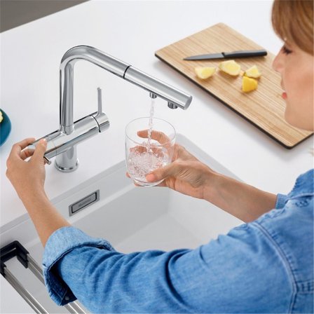 Blanco Fontas-S II Silgranit Soft Beyaz Eviye Bataryası