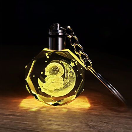 BlackCraft Renk Değiştiren Astronot Tasarımlı Anahtarlık (BC-634C88)