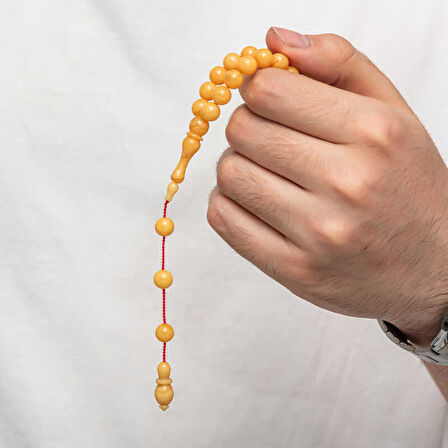 BlackCraft Yuvarlak Sıkma Kehribar Tesbih (BC-E265AB)