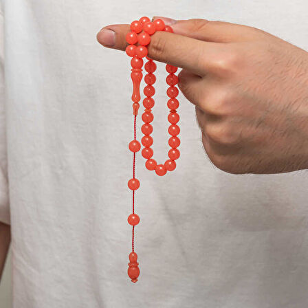 BlackCraft Yuvarlak Sıkma Kehribar Tesbih (BC-E265AB)