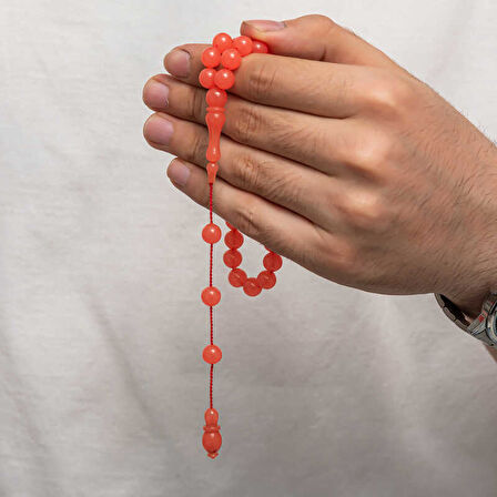 BlackCraft Yuvarlak Sıkma Kehribar Tesbih (BC-E265AB)