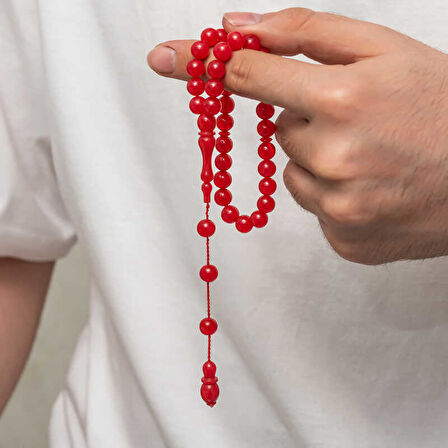 BlackCraft Yuvarlak Sıkma Kehribar Tesbih (BC-E265AB)