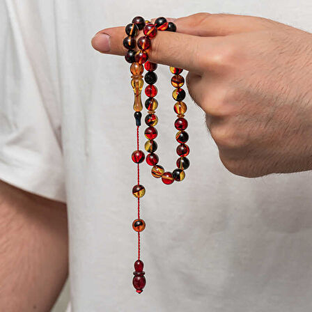 BlackCraft Sıkma Kehribar Tesbih (BC-1DBBA2)