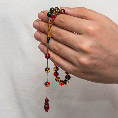 BlackCraft Sıkma Kehribar Tesbih (BC-1DBBA2)