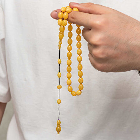 BlackCraft Sıkma Kehribar Tesbih (BC-1DBBA2)