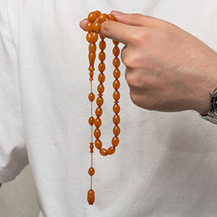 BlackCraft Sıkma Kehribar Tesbih (BC-1DBBA2)