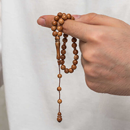 BlackCraft Yuvarlak Kesim Açık Renk Kuka Tesbih (BC-484CF9)