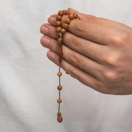 BlackCraft Yuvarlak Kesim Açık Renk Kuka Tesbih (BC-484CF9)