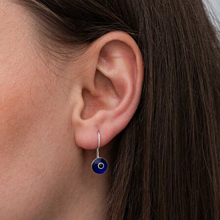 BlackCraft Gümüş Sallantılı Nazar Kadın Küpe (BC-1A0014)