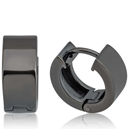 BlackCraft Gümüş Halka Erkek Küpe (BC-79E296)