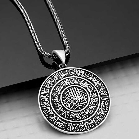 BlackCraft Gümüş Ayetel Kürsi Kolye (BC-901B71)
