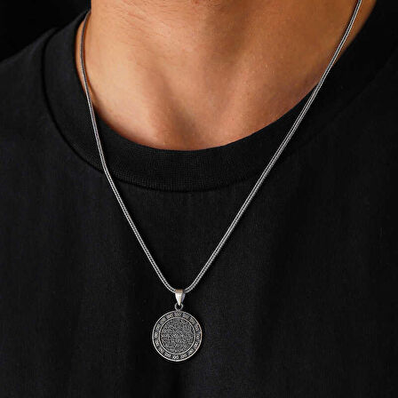 BlackCraft Gümüş Ayetel Kürsi Kolye (BC-901B71)