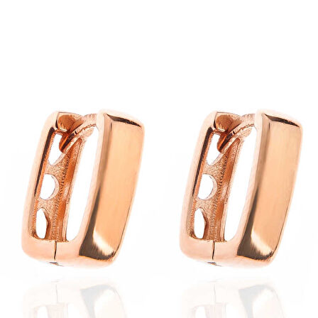 BlackCraft Gümüş Taşsız J Kadın Küpe (BC-B4F309)