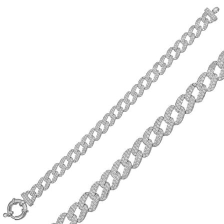 BlackCraft 925 Ayar Gümüş Taşlı Gurmet Bileklik (BC-3AF6F4)