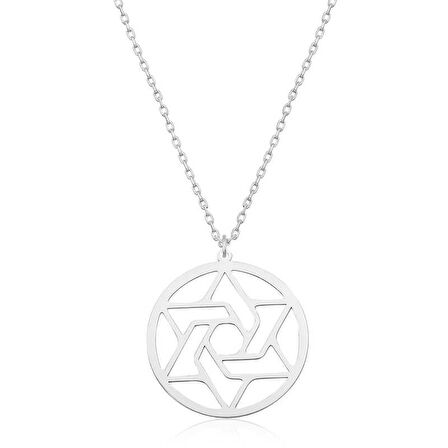 BlackCraft 925 Ayar Gümüş Çember Kadın Gümüş Kolye (BC-49138F)