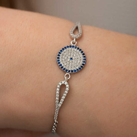 BlackCraft 925 Ayar Gümüş Nazar Bileklik (BC-9029FE)