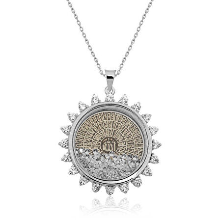 BlackCraft Gümüş Esmaül Hüsna Bayan Kolye (BC-FEE13D)