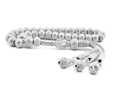 BlackCraft Gümüş Kazaziye Tesbih (BC-D6965C)