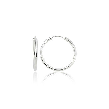 BlackCraft 925 Ayar Gümüş Halka Küpe (BC-775EEC)