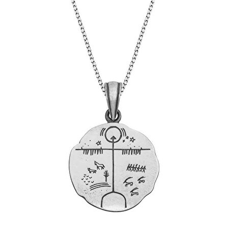 BlackCraft Gümüş Gök Tengri Kolye (BC-CA8F85)