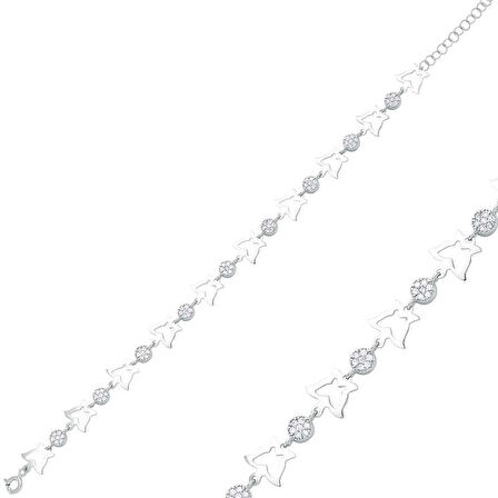 BlackCraft 925 Ayar Gümüş Kelebek Bileklik (BC-9C4210)