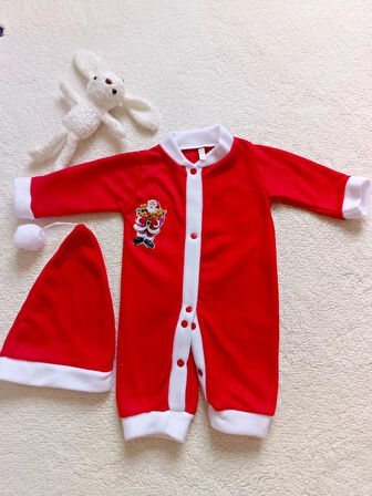 KIZ ERKEK BEBEK YILBAŞI NOEL TEMALI TULUM ŞAPKA TAKIMI