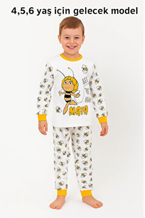 ARI MAYA DESENLİ %100 PAMUKLU PENYE ÇOCUK PİJAMA TAKIMI