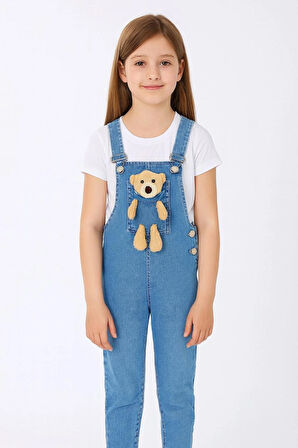 OYUNCAK AYICIKLI KOT , JEAN , DENİM ÇOCUK SALOPET