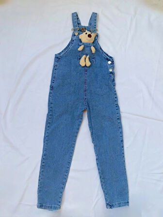 OYUNCAK AYICIKLI KOT , JEAN , DENİM ÇOCUK SALOPET