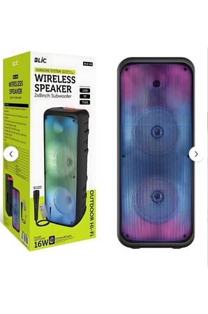 Blic BLS-49 16W RGB Bluetooth Mikrofonlu Kumandalı Kareoke Kablosuz Hoparlör
