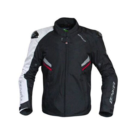 Forte Gt Xbyc 355 Benkıa Sakura Full Koruma Yazlık Motosiklet Montu 3XL Beden Siyah 