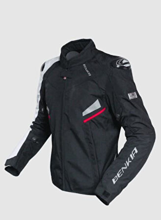 Forte Gt Xbyc 355 Benkıa Sakura Full Koruma Yazlık Motosiklet Montu 3XL Beden Siyah 