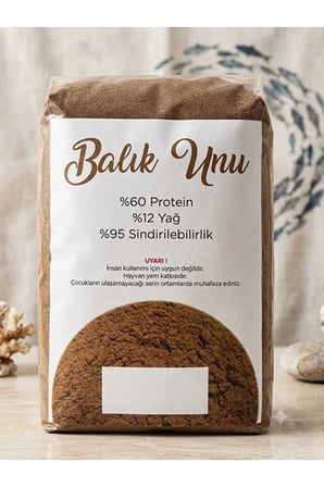 8 KG BALIK UNU Hayvan Mama Takviyesi Vitamin PROTEİN