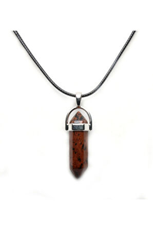 Kahverengi Point Kolye