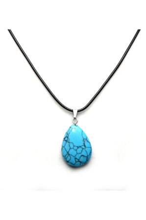 Oval Turkuaz Kolye