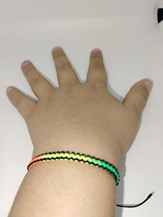 Örgü İp Bileklik – El Yapımı Unisex Model