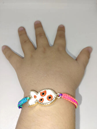 Örgü Balık İp Bileklik – El Yapımı Unisex Model