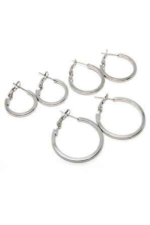 3 Lü Halka 2 - 2.5 - 3 cm Küpe