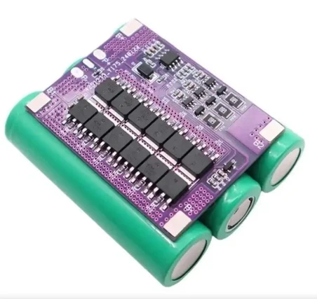 OLT 3S 40A 12.6V Balanslı Lityum Batarya BMS (Mor PCB)