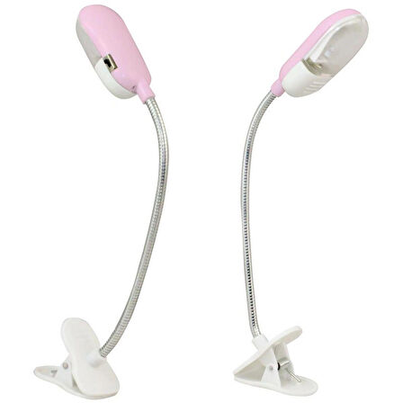 Bilmate Powermaster PM-2510 LR44 Pilli Ledli Kitap Okuma Klavye Lambası Mandallı Kıskaçlı Gece Lambası